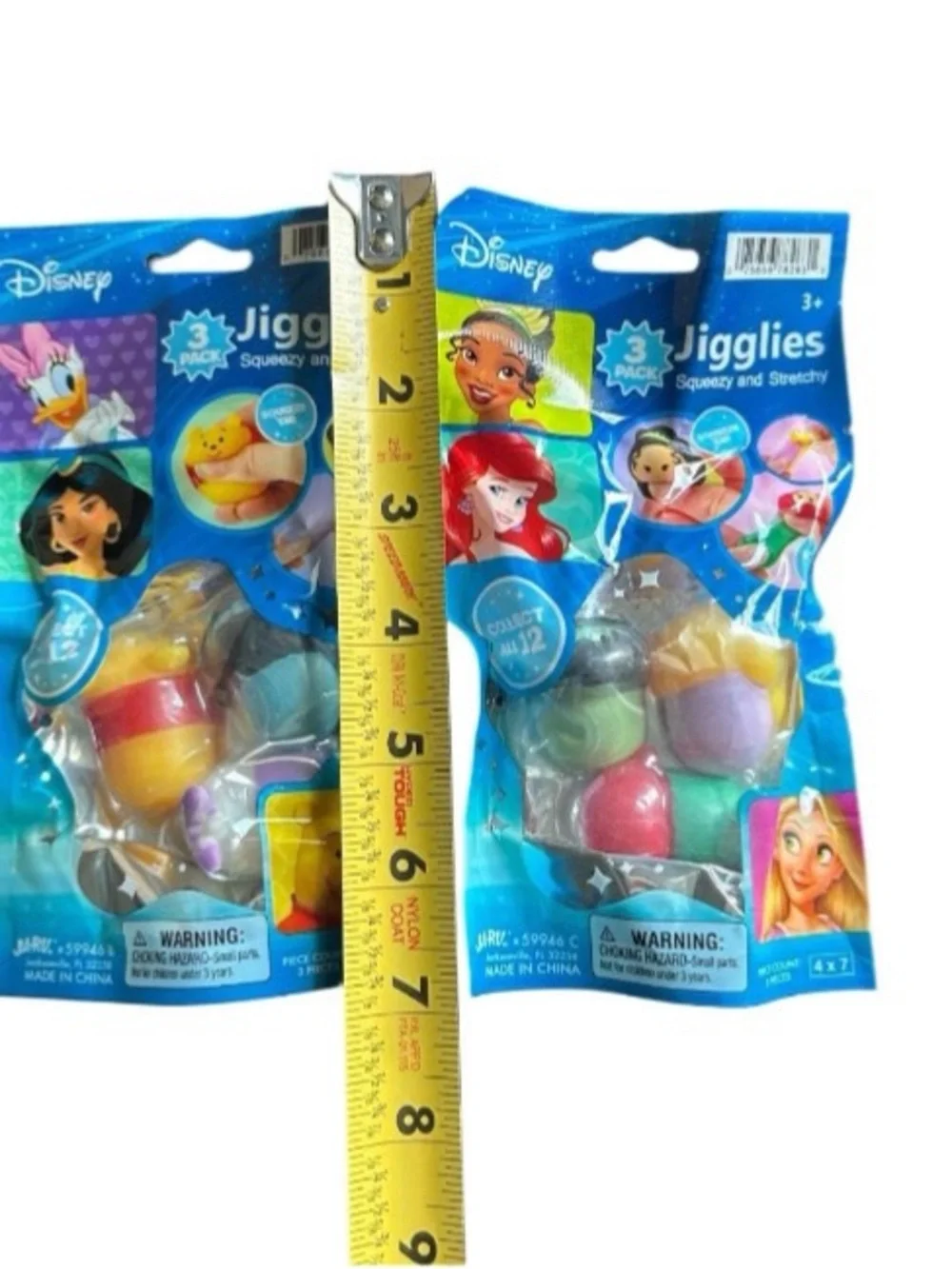 Disney Jigglies Squeezy Stretchy Stress Relief Sensory Fidget Toy Lot New